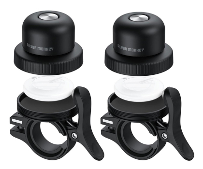 Lokalizator i komunikator Silver Monkey TAG iOS Bicycle Bell 2 szt.